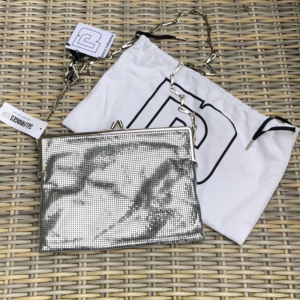 Paco Rabanne Chainmail Crossbody Handbag NWT Mesh